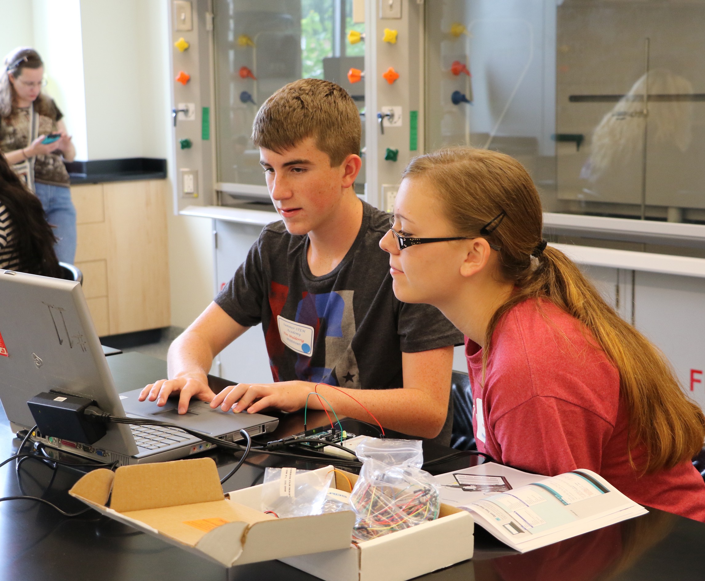 Students at STEM workshop