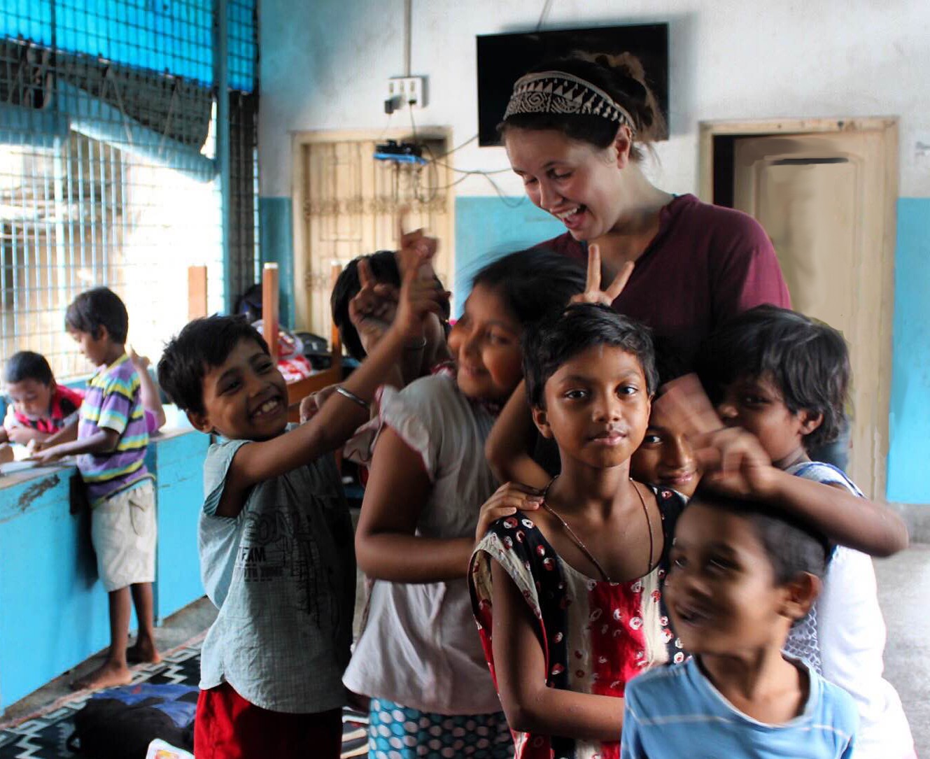 CEHD student helping in India