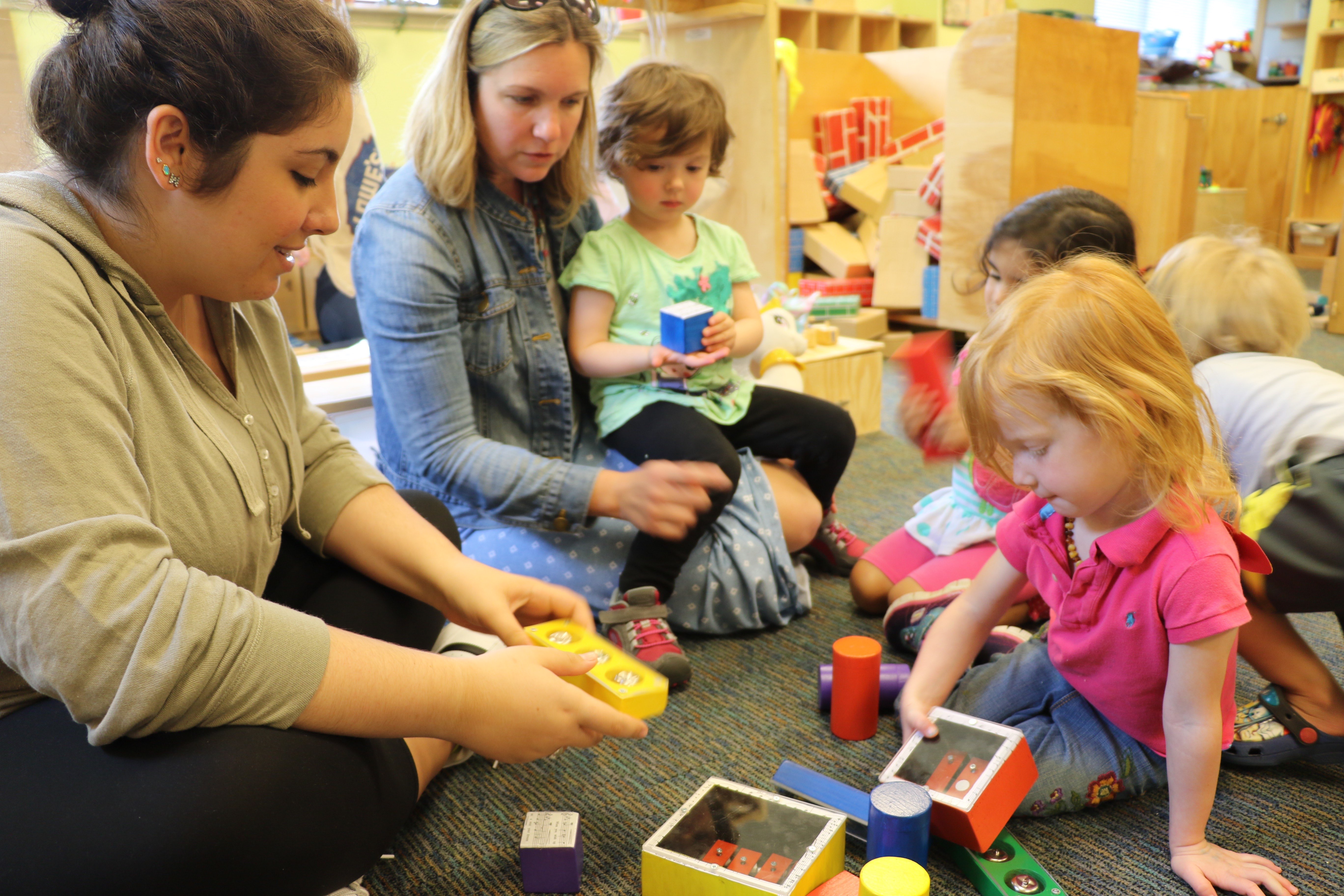 Teachers and students at the ELC.