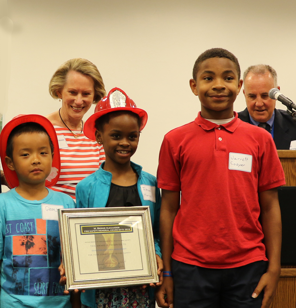 the ELC, LPS and TCS receive fire safety award