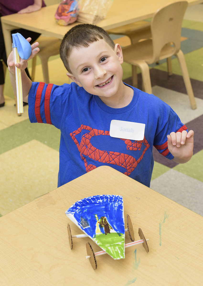 Happy camper at Lab Preschool