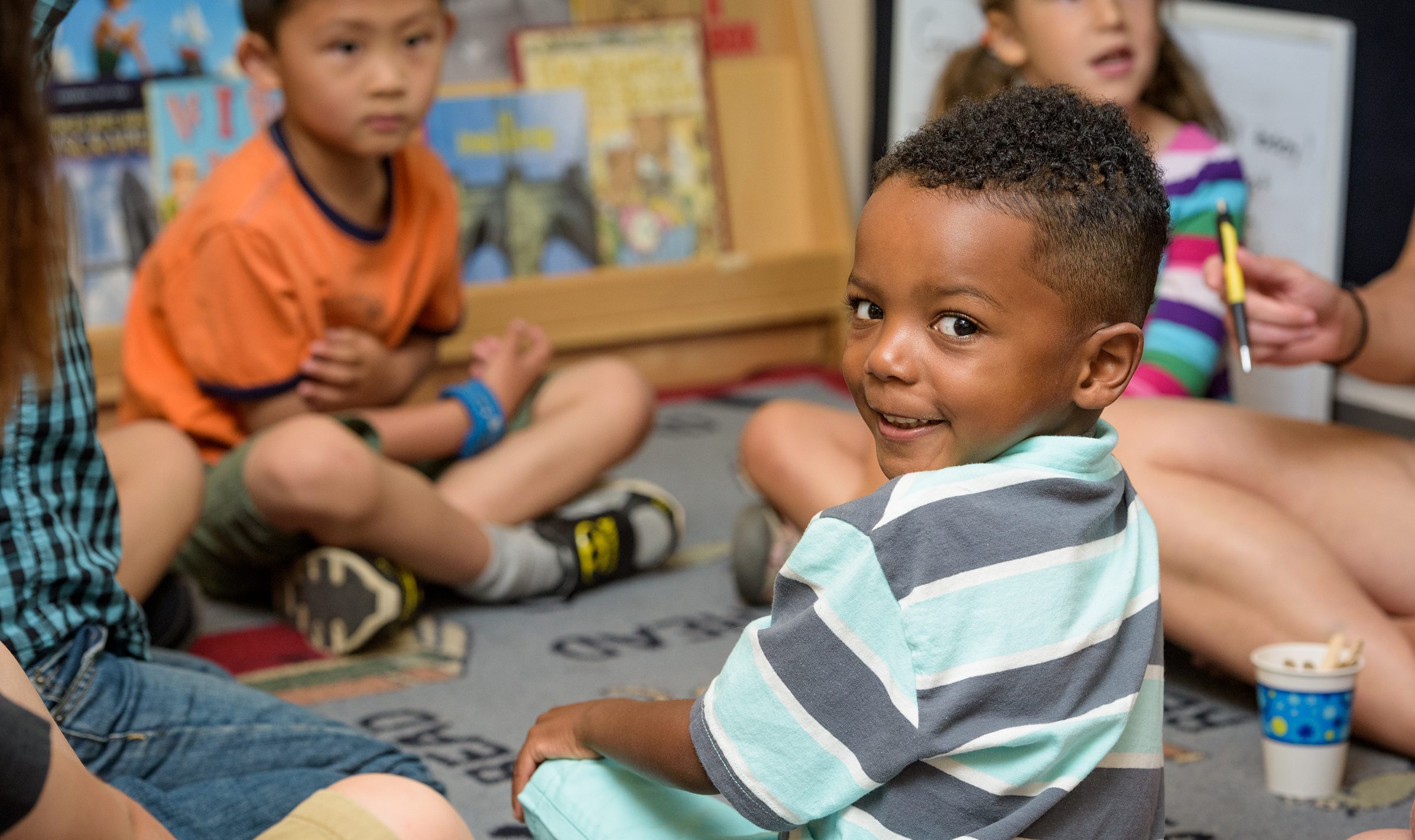 Happy camper at the Lab Preschool