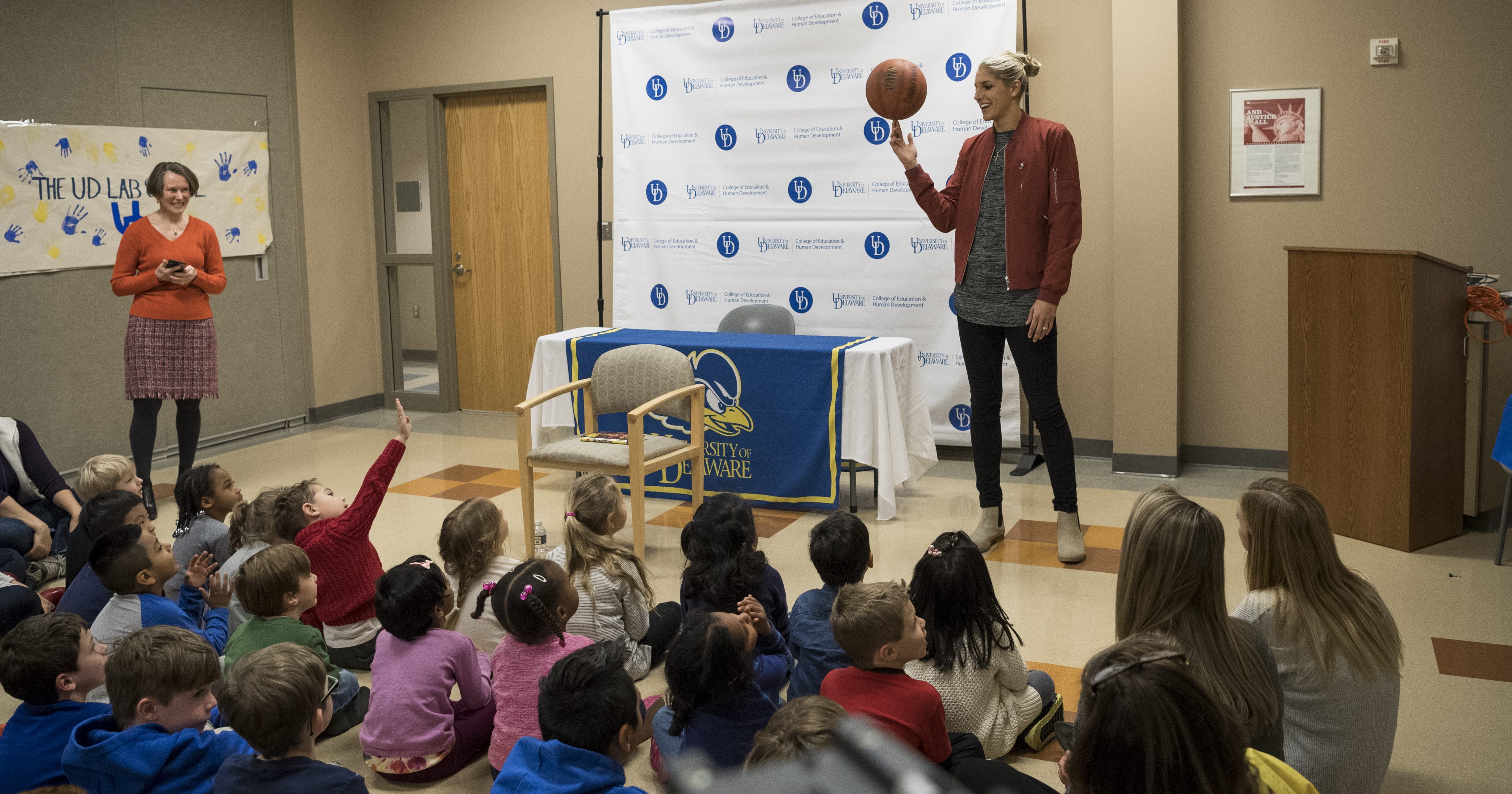 Elena Delle Donne Hoops Book Cover Signing