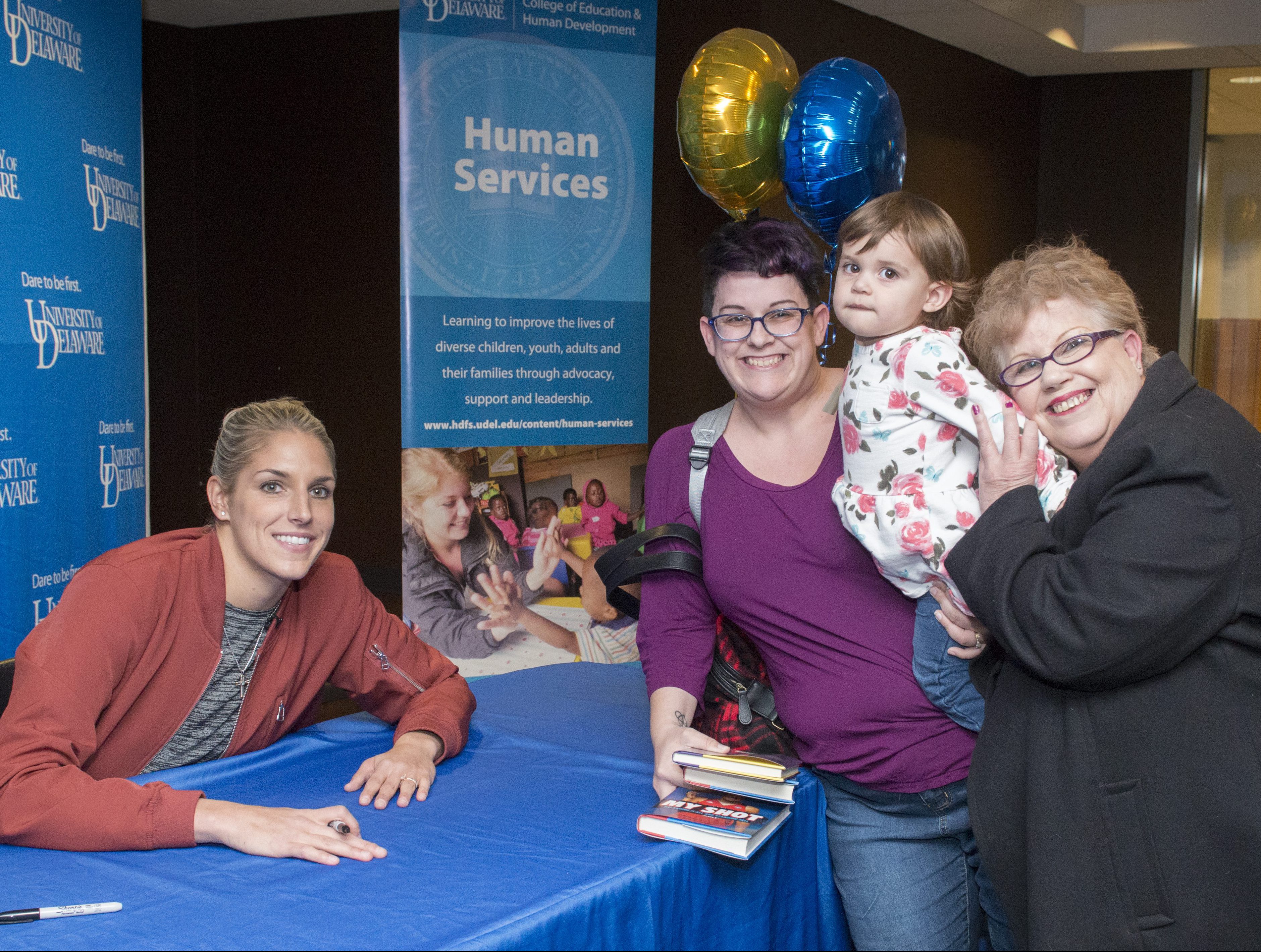 Generations of fans at Elena Delle Donne's book signing