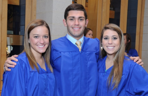 Rob Muniz poses with friends at graduation