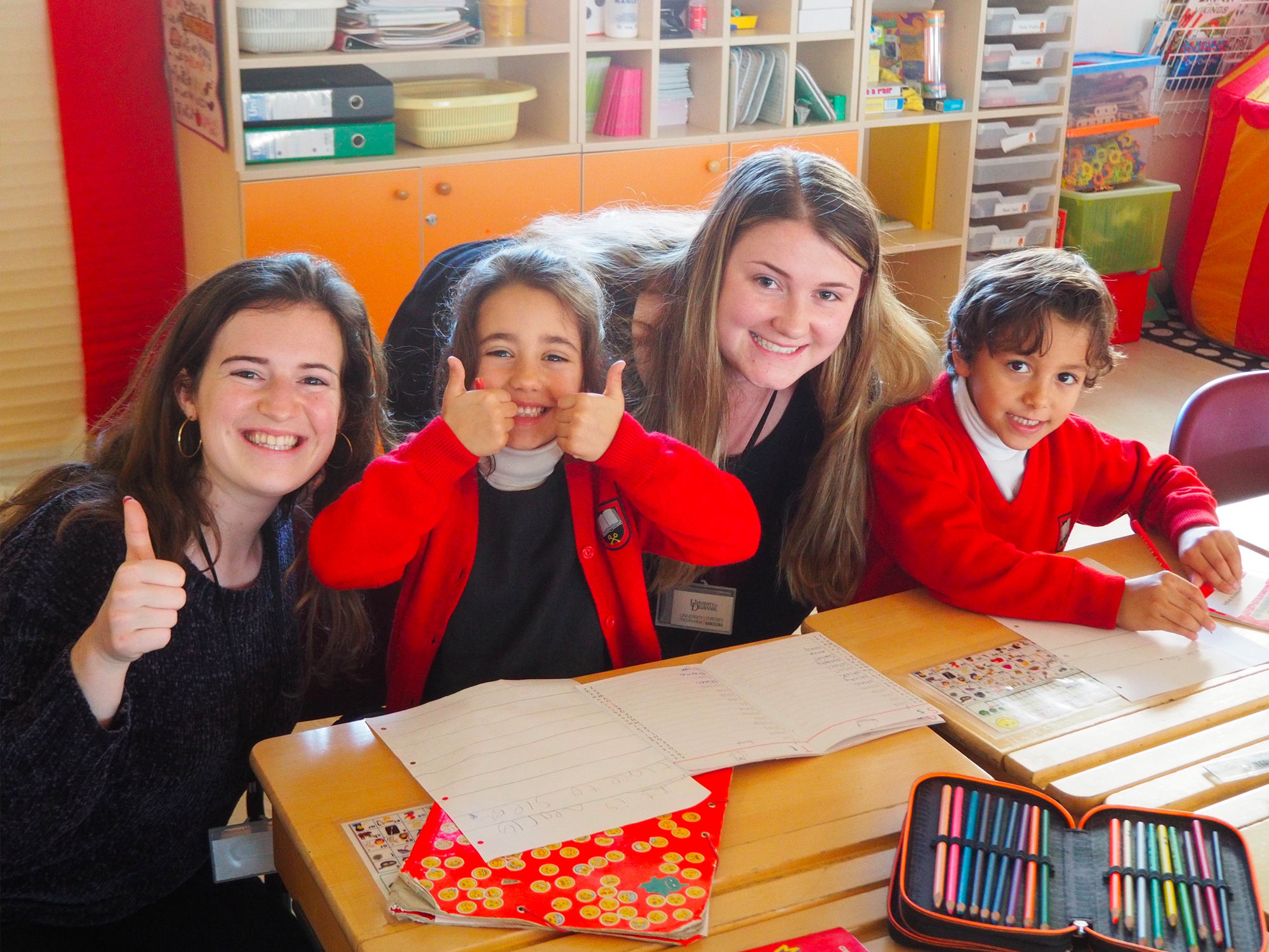 ETE student in St Peters classroom