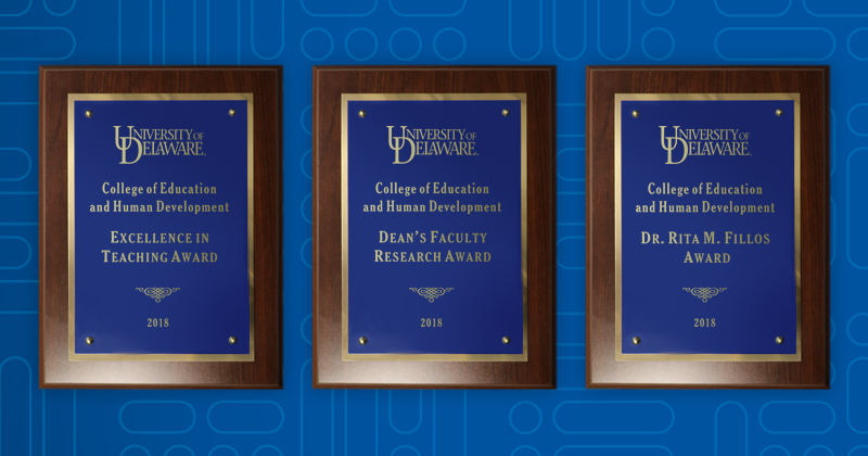 Three CEHD award plaques
