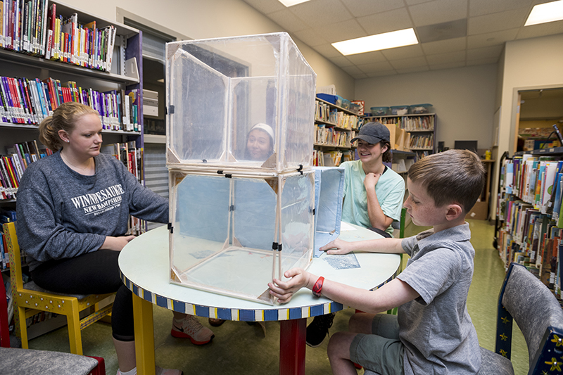 Toys that have been designed by Engineering students get a trial run with the children at the College School who play and give opinions on the best toys under the direction of Jennifer Gallo-Fox