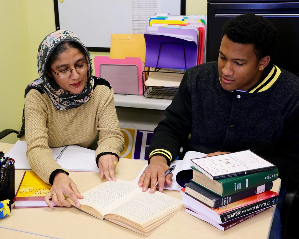 TESL grad students Harpreet and Brandon