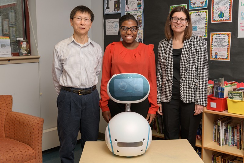 Chrystalla Mouza, Distinguished Professor in Teacher Education, and Tia Barnes, assistant professor of human development, in UD’s College of Education and Human Development; and Chien-Chung Shen, professor of computer and information sciences in the College of Engineering.