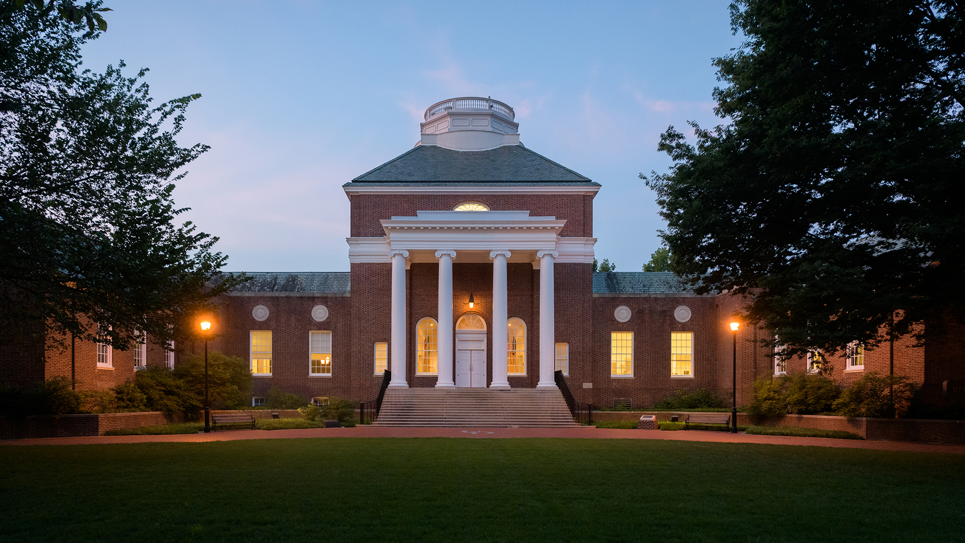 The North Central Green and Memorial hall