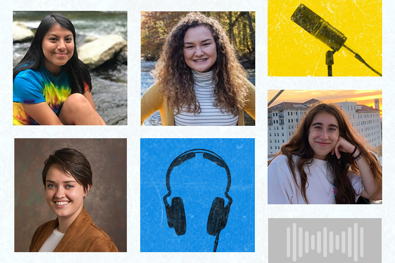 Clockwise starting from top left: Saray Lopez, Kristina Holsapple, Mollie Marine and Carly Hill.