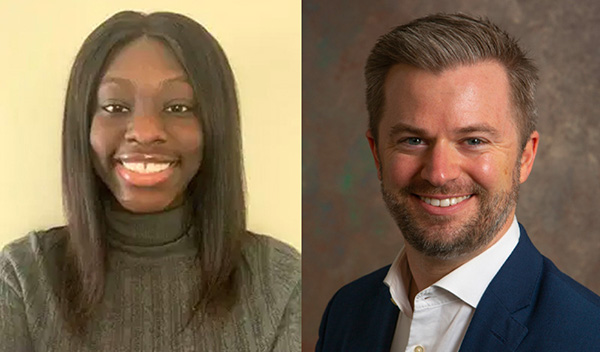 Rachel Antwi and Bryan VanGronigen