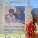 Kyma Fulgence-Belardo, a child care wellness advocate and mindfulness instructor, helps facilitate sessions to provide the family child care perspective on health and wellness.