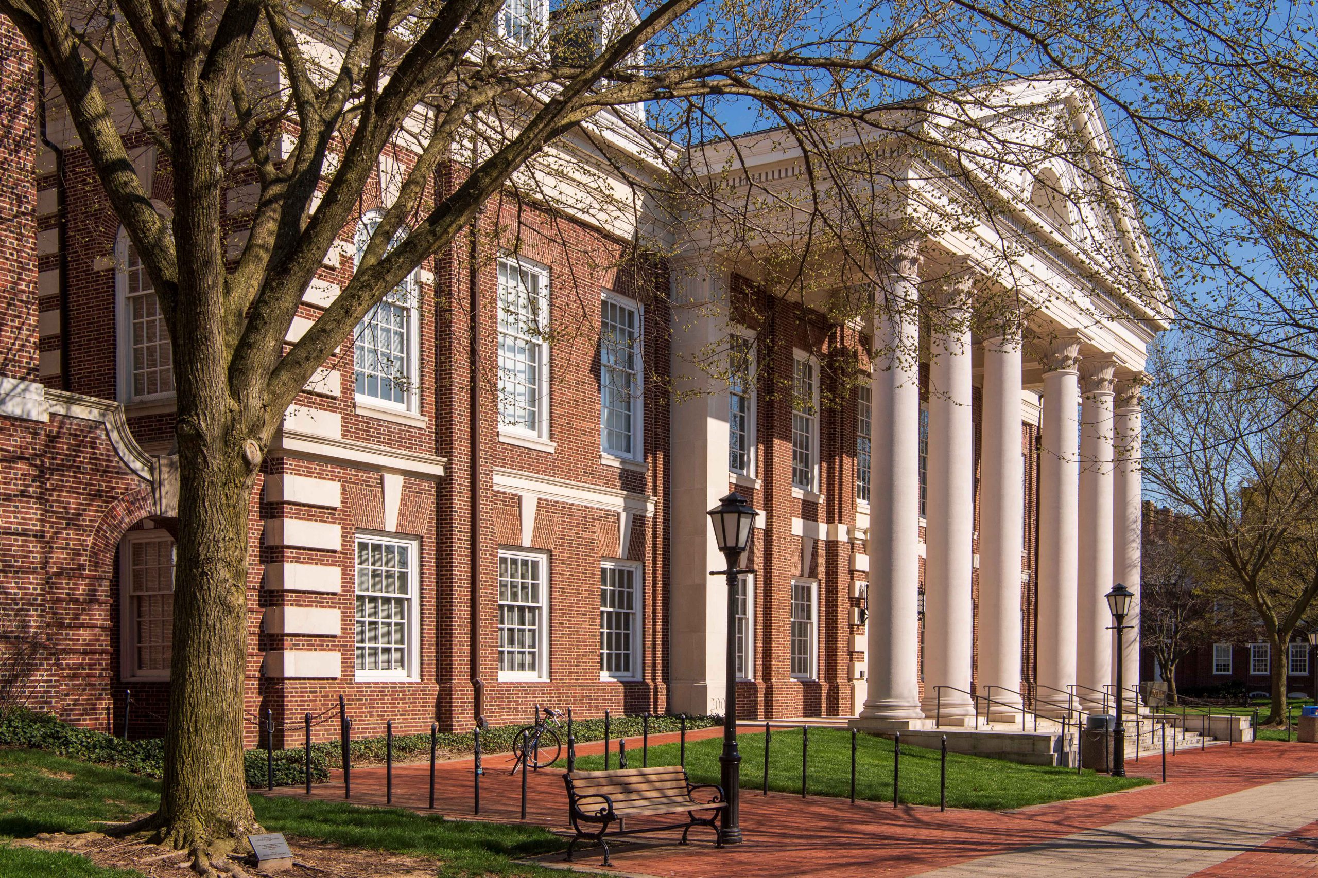 Exterior campus shots during the COVID-19 Pandemic, April 6th, 2020.