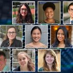 Collage of student award winners headshots.