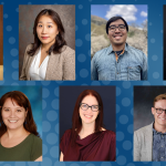 graphic with headshots of new 2023 faculty members