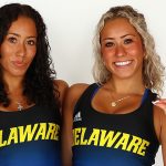 Identical twins Stephanie and Tiffany Herrera are seniors on UD’s cross country, and track and field teams, who have been running together since middle school. Their bond made their transition to college athletics easier and now they’re guiding new team members.