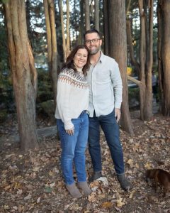 Seemans with his wife and fellow Blue Hen, Caitlin Higgins-Seemans.