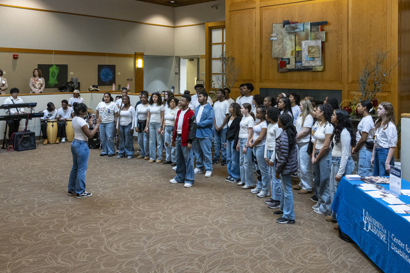 Cab Calloway School of the Arts students give musical performances for the conference participants.