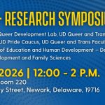 Partners across UD will host the LGBTQ+ Research Symposium on May 1, 2026.