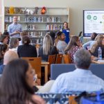 Megan Pell and Dana Farrior of CDS present on multi-tiered systems of supports for students at Dover High School with Brittany Hazzard and Garret George of Capital School District at the 2026 Policy and Practice Institute.